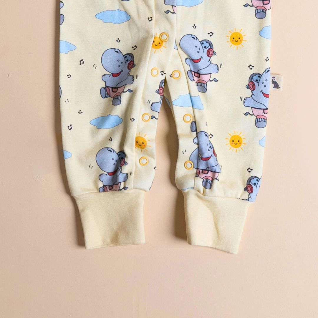 Hippo and the Sun - Full Button Onesie