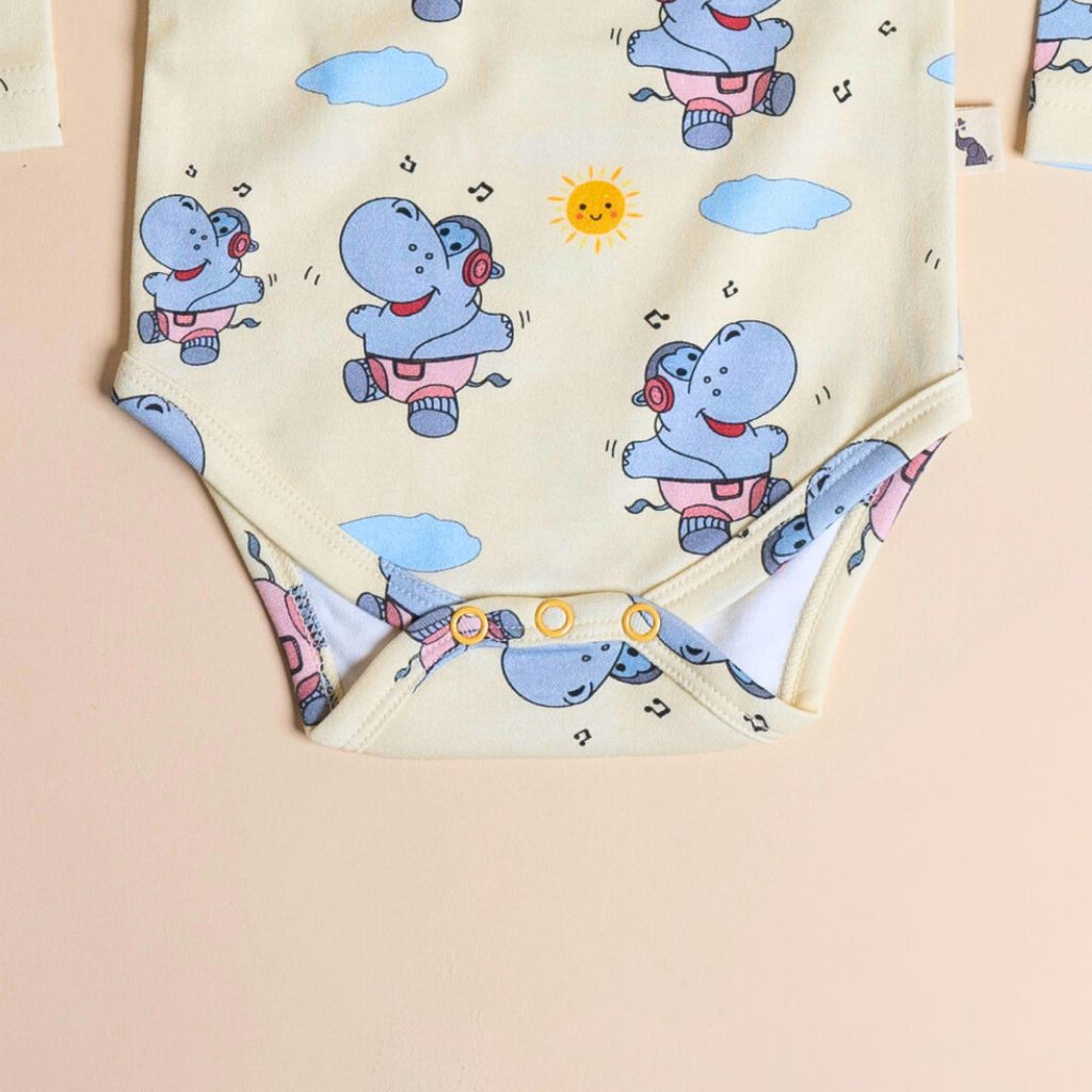 Hippo and the Sun - Full Sleeves Bodysuit