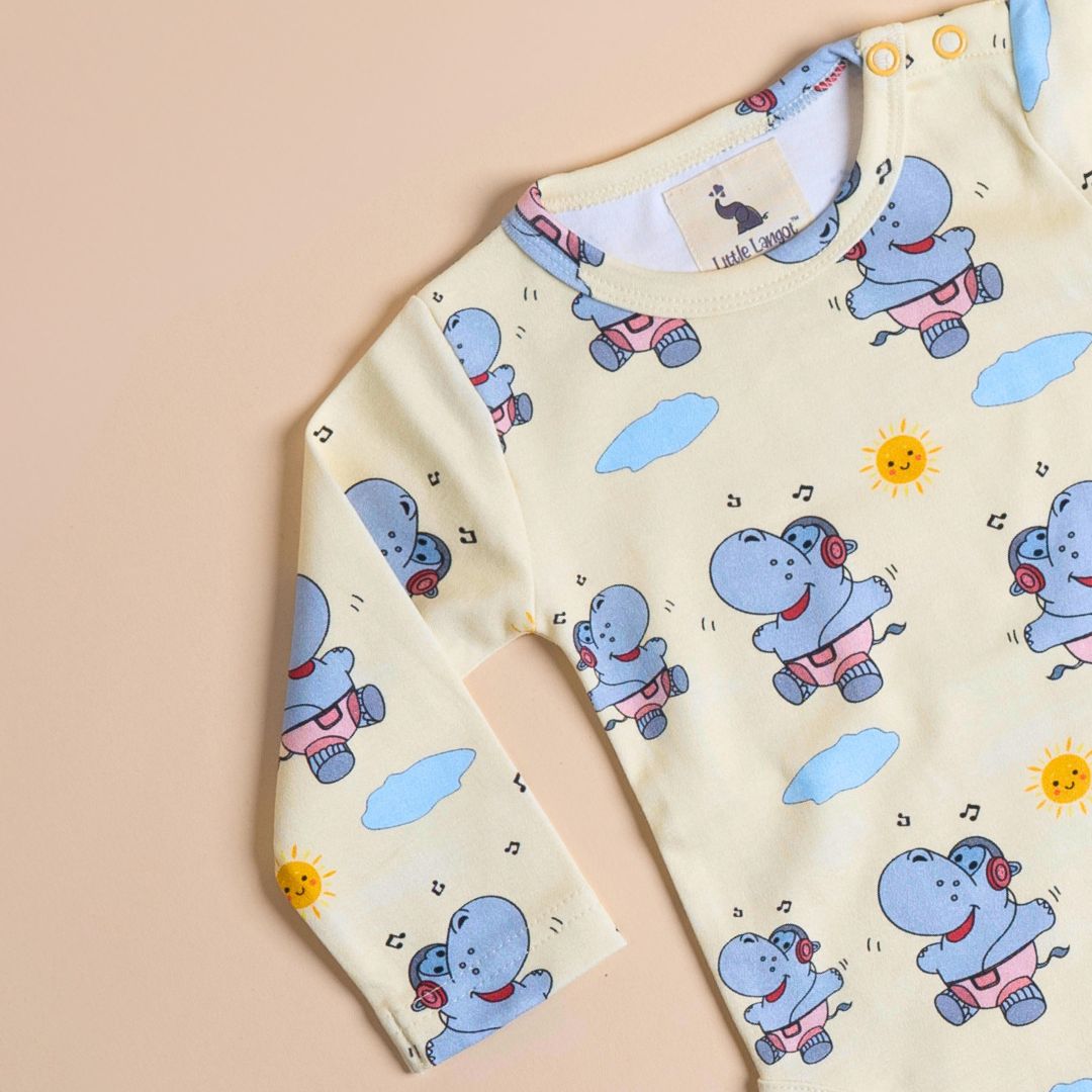 Hippo and the Sun - Full Sleeves Bodysuit