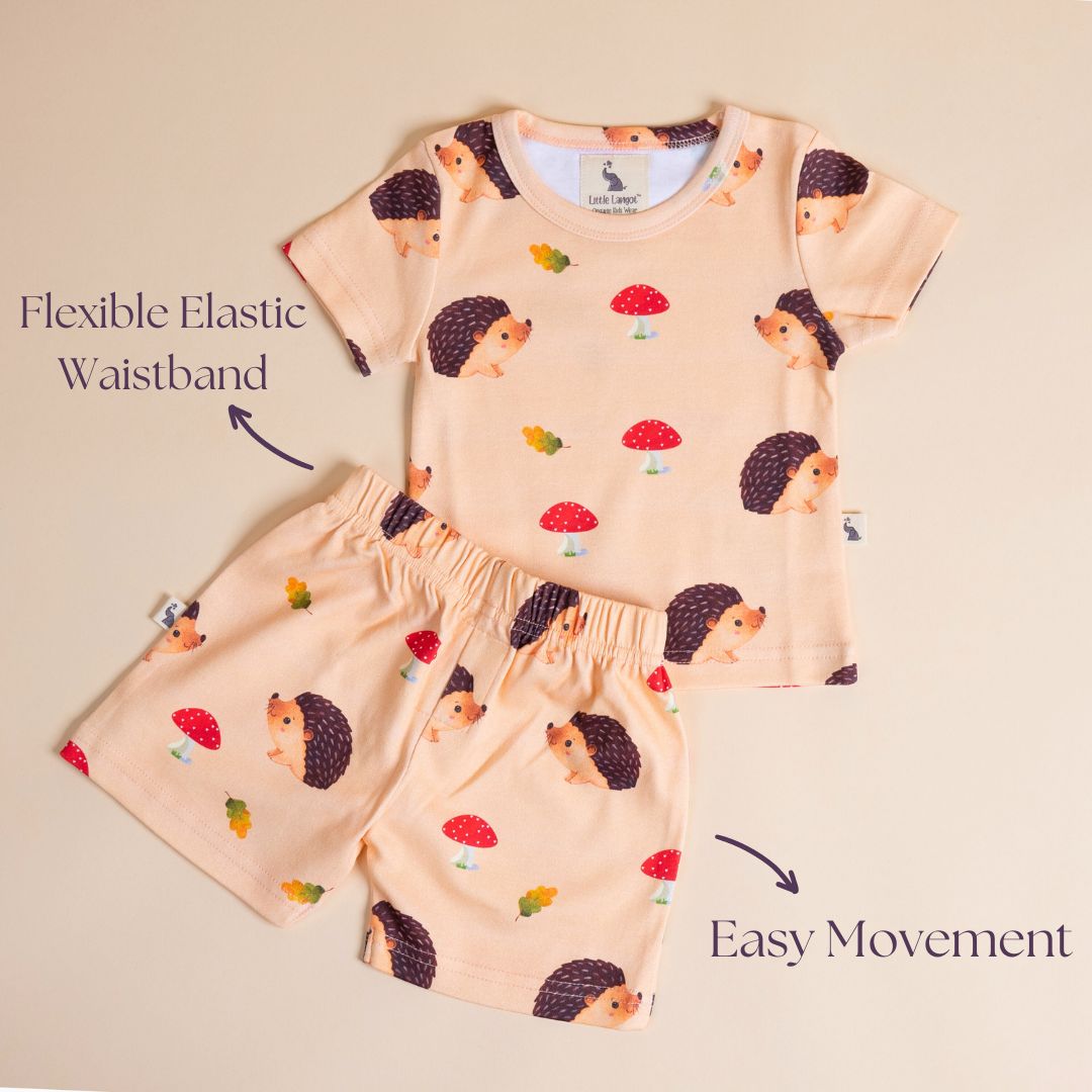 Hedgehog and Hearts - T-Shirt and Shorts