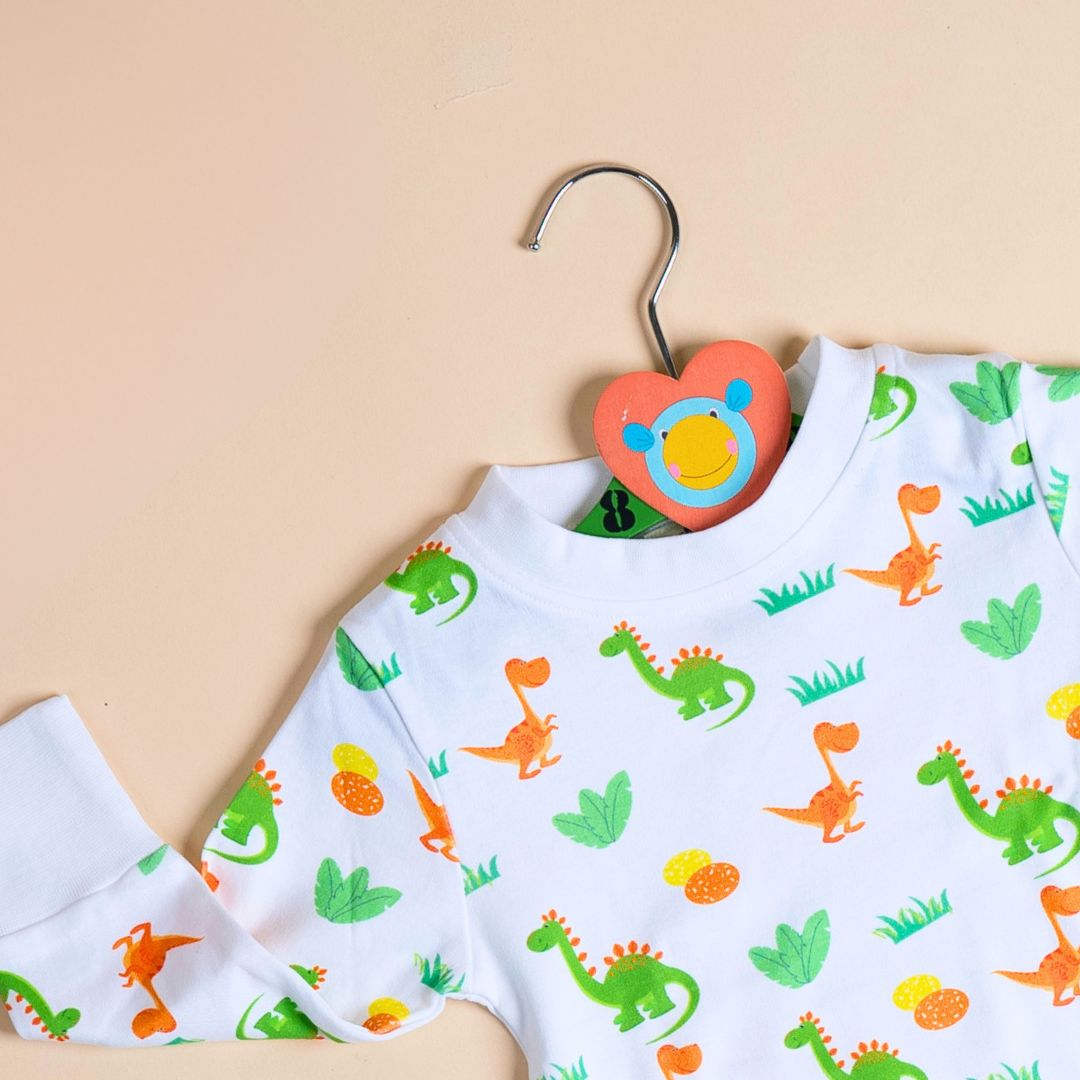 Dino and Eggs - Full sleeves Top and Joggers