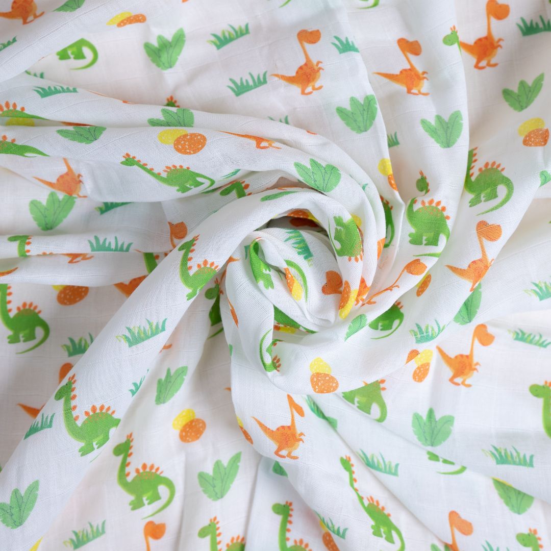 Dino and Eggs - Swaddle Cloth