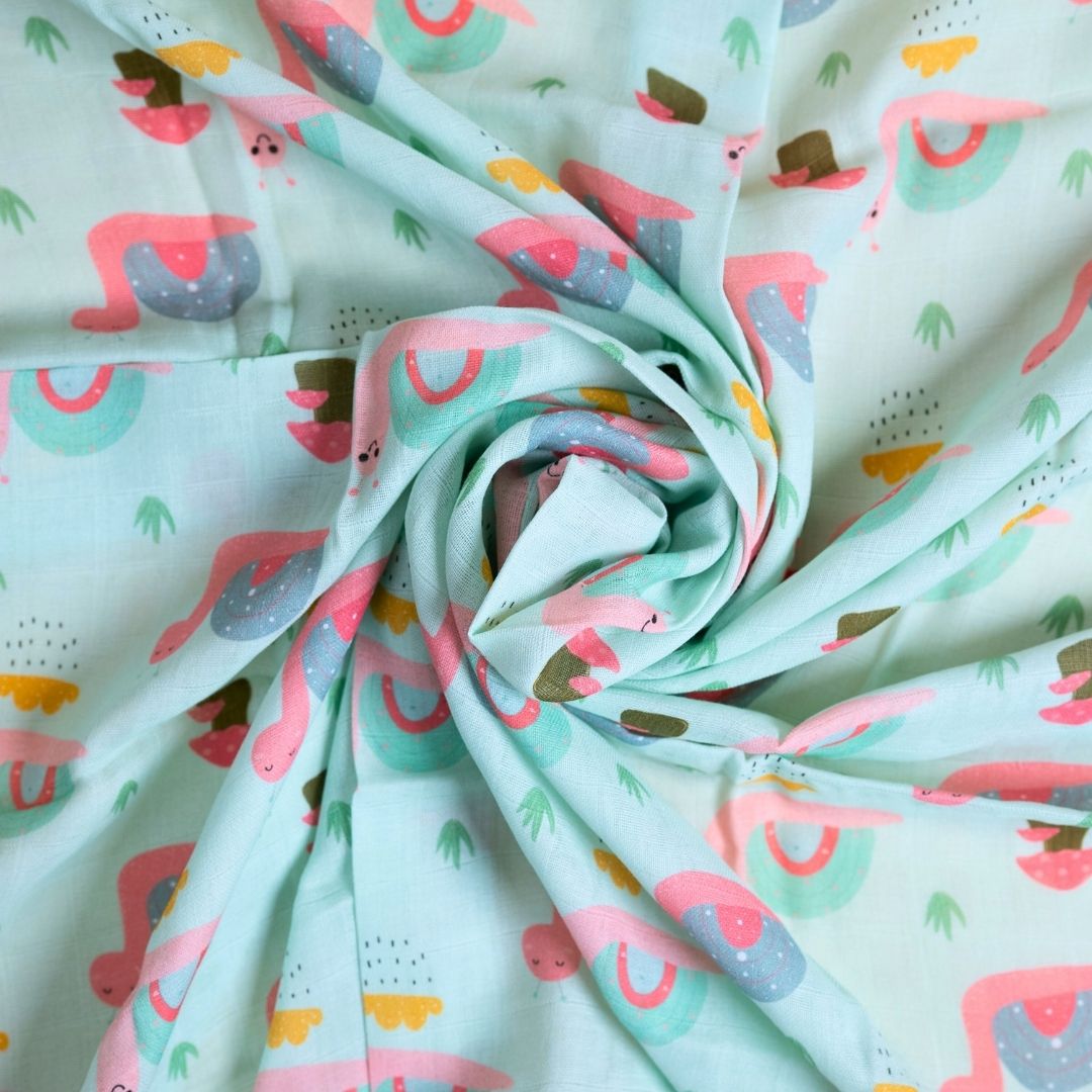 Snail and Clouds - Swaddle Cloth