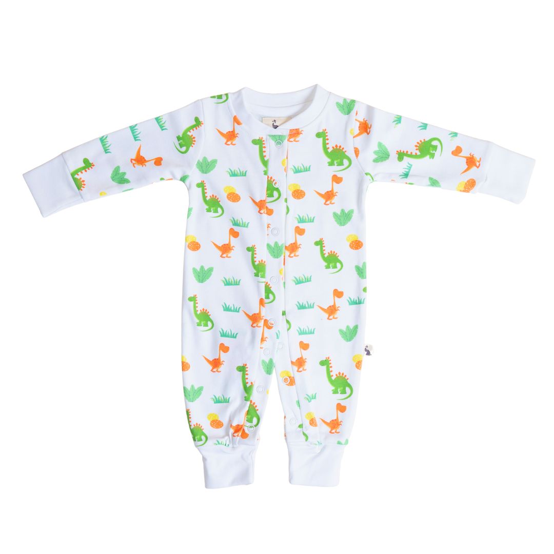 Dino and Eggs - Full Button Onesie